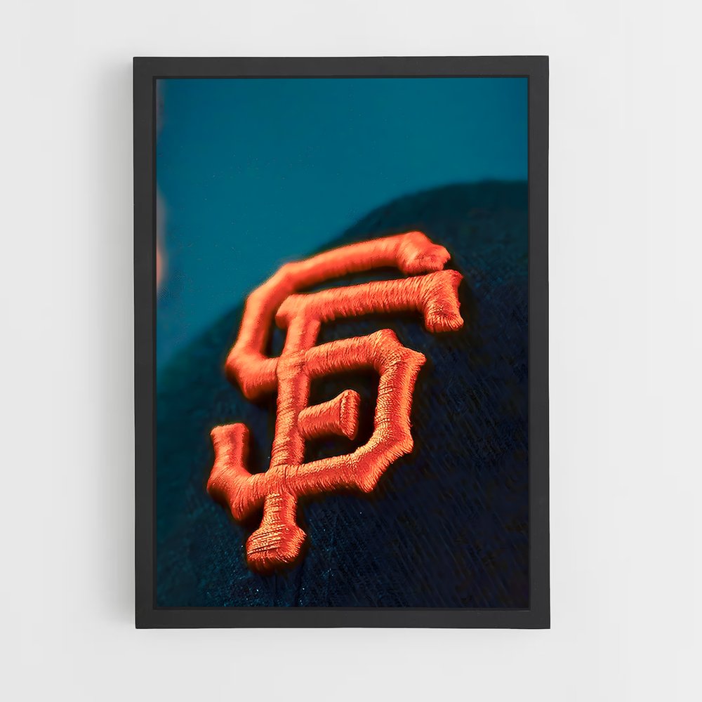 Poster Giants en Rouge – affiche Baseball (vue 2)